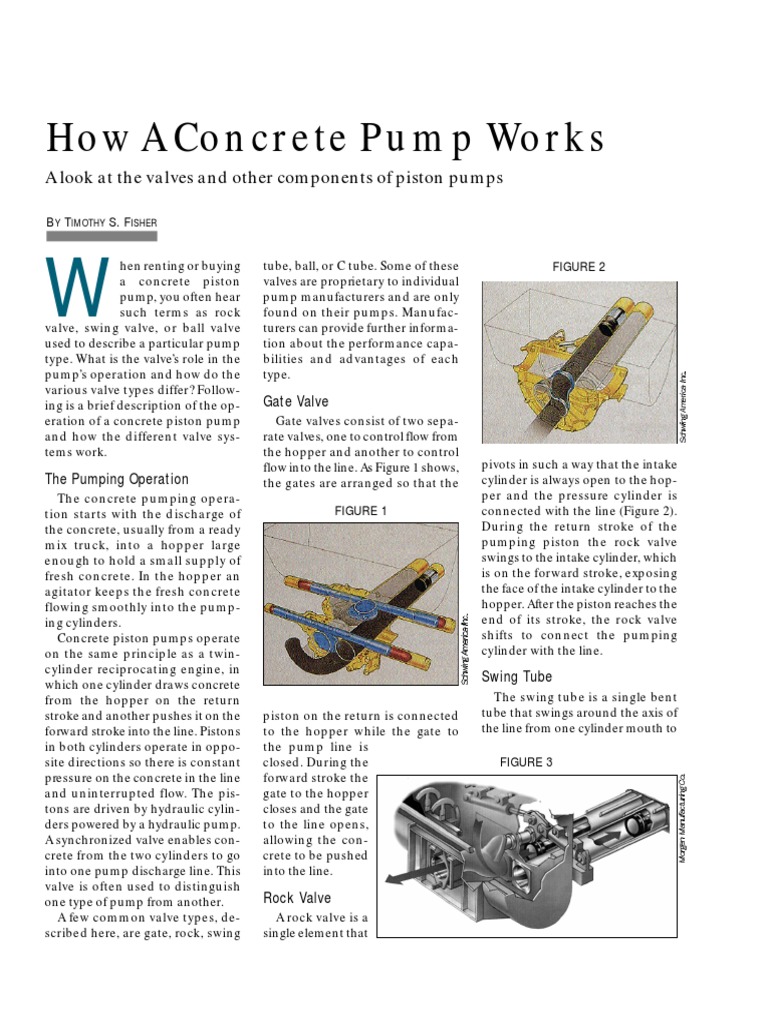 Concrete Construction Article PDF How a Concrete Pump Works (1) Pump