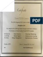 Teamstepps Certificate