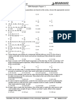 IBM Sample Paper 1: RD TH