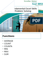 Excel Skills and Functions for Business Problem Solving