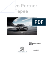 Ficha Tecnica Nueva Peugeot Partner Tepee