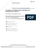 The Impact of Foreign Direct Investment on International Conflict Polachek 2007