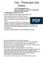 Karl Rahner Theologie Des Todes