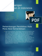 Perkembangan Pendidikan Di Indonesia