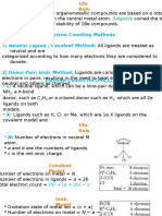 Electron Counting Methods 1) Neutral Ligand / Covalent Method