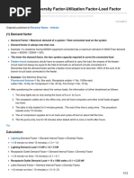 Electrical Engineering Portal.com Demand Factor Diversity Factor Utilization Factor Load Factor