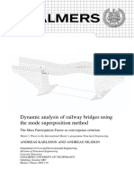 Dynamic Analysis of Railway Bridges Using The Mode Superposition Method