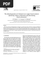 The Dehydrogenation of 2-Butanol Over Copper-Based Catalysts-Optimising Catalyst Composition and Determining Kinetic Parameters PDF