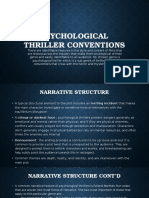 Psychological Thriller Conventions