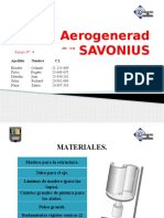 Aerogenerador SAVONIUS