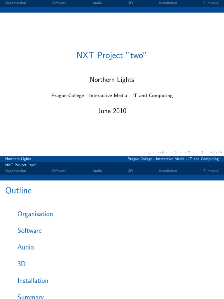 NXT Project Two: Team and Tech Insights | PDF | Interactive Media | 3 D ...