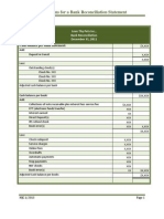 Basic Instructions For A Bank Reconciliation Statement