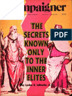 Secrets Known Only To The Inner Elites - Lyndon H LaRouche, JR (1978)