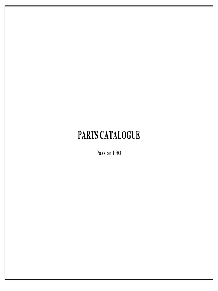 PASSION PRO Parts Catalog PDF Screw Clutch