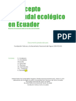 El Concepto de Caudal Ecológico en Ecuador