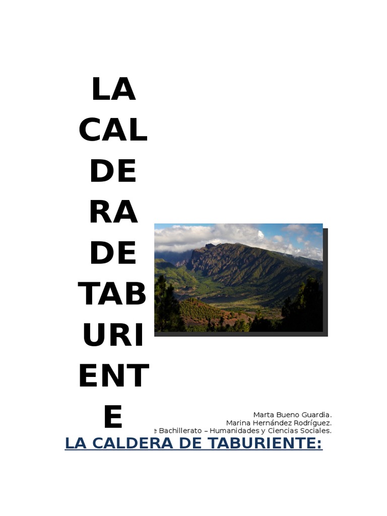 Caldera de Taburiente | Descargar gratis PDF | Clima | Organismos