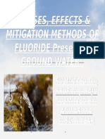 Effect cause and mitigation of flouride in water