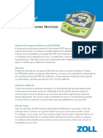 9656 0158 10 AED Plus Technical Spec Sheet Spanish PDF