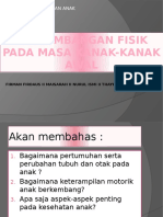 Perkembangan Fisik Pada Masa Kanak-kanak Awal