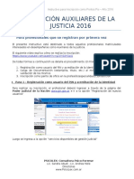 Instructivo Inscripción Auxiliares de La Justicia 2016