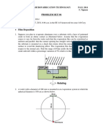 EE 143 Microfabrication Technology Problem Set #6 Film Deposition and CVD