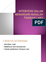 Intervensi Dalam Menangani Masalah Disiplin