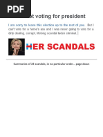 Scandals Involving Hillary