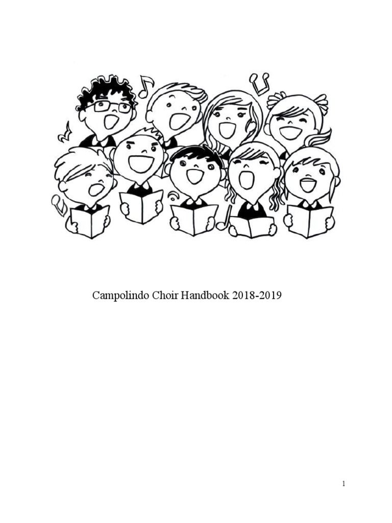 Choir Handbook PDF Choir Audition