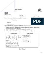 Exam1 Solutions PHYS193 Fall2014