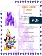 Children's Day Disney Invite RMN - PG, EJ & ES