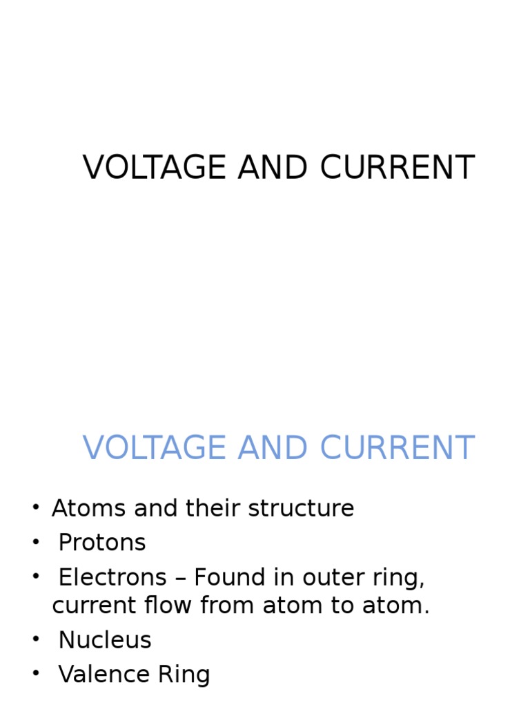 Understanding Voltage and Current Basics | PDF | Technology & Engineering