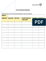 Access To Assessment Tracking Sheet