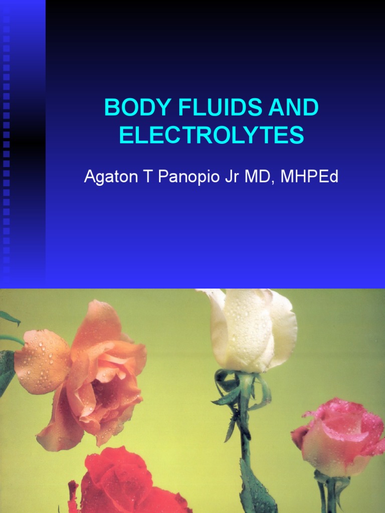 Body Fluids and Electrolyte Balance | PDF | Science & Mathematics