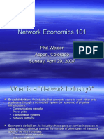 Network Economics 101.2007