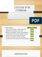 CUENTAS POR COBRAR Valuación Ordenado