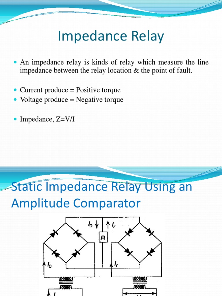 Static Impedance Relay