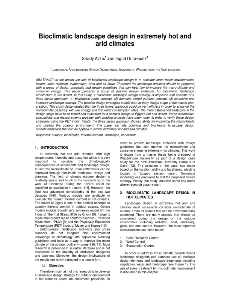 Bioclimatic Design for Arid Climates | PDF | Green Building | Heat Transfer