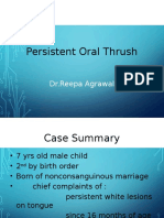 Persistent Oral Thrush and Immunodeficiency