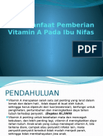 Manfaat Pemberian Vitamin A Pada Ibu Nifas - DR M