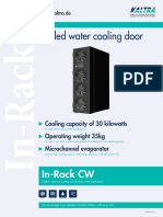 Chilled water rack cooling door for data center applications