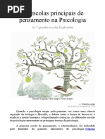 As Escolas Principais de Pensamento Na Psicologia