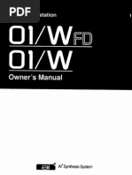 Download Korg 01WFD 01W Owners Manual by mwananzambi1850 SN33012713 doc pdf