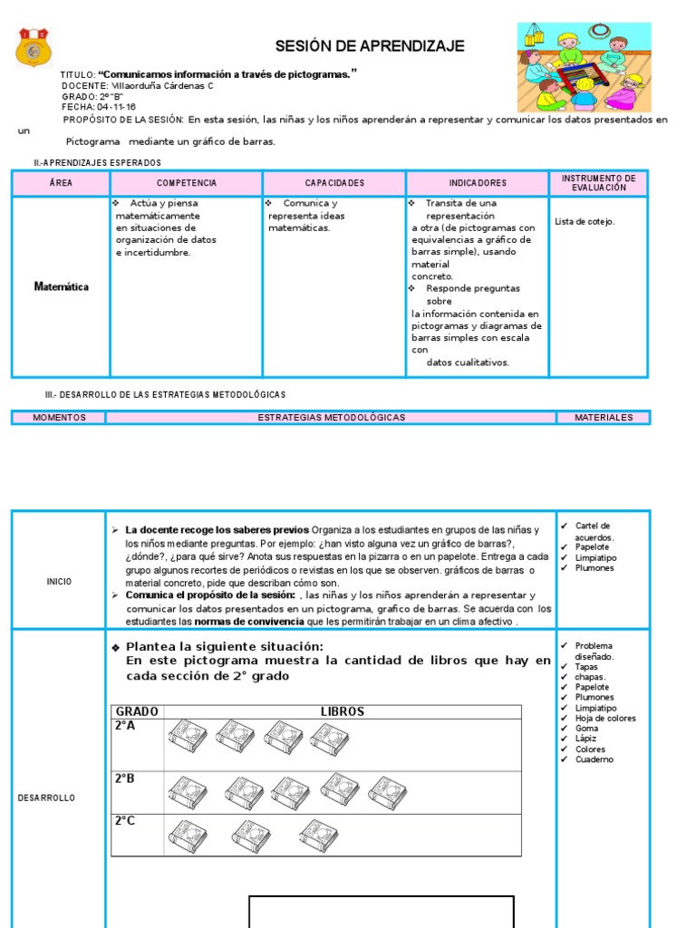 SESION PICTOGRAMA | Información | Aprendizaje
