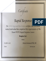 Rapid Response Certification