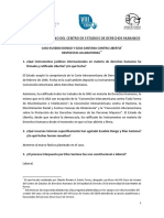 Caso Eusebio Dongo y Elías Santana vs. Libertia - Respuestas Aclaratorias - VIII Curso de Verano Del CEDH