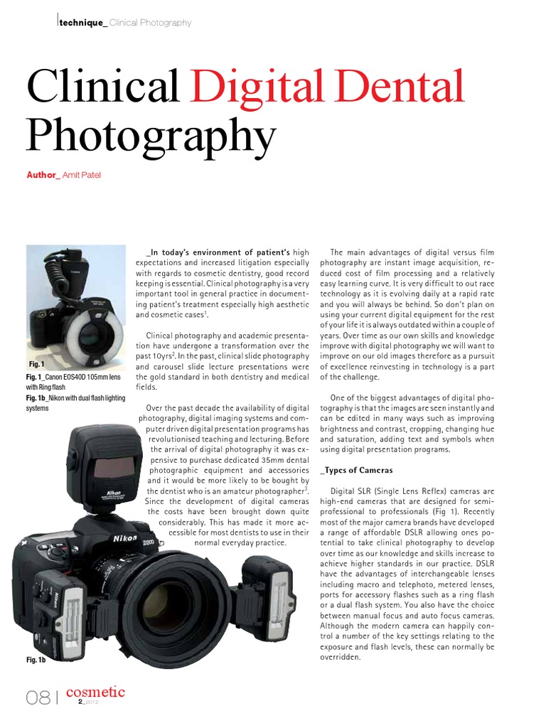 Clinical Photography in Dentistry | PDF | Digital Single Lens Reflex ...