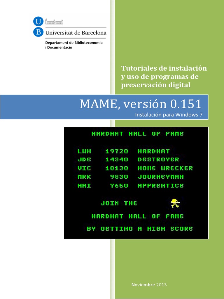 Tutoriales MAME 0151 | PDF | Software del sistema | Informática