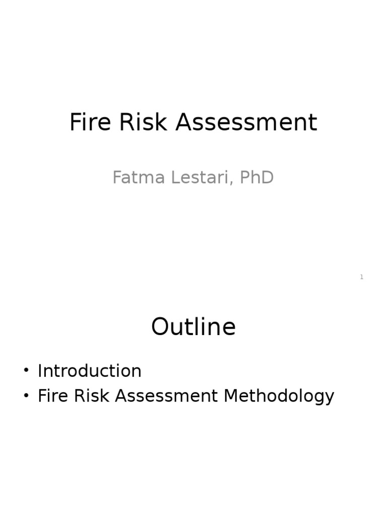 Comprehensive Fire Risk Assessment Guide | PDF | Combustion | Explosion