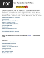Download Practical Physics Bsc Indu Prakash by Sanchit Aggarwal SN330146159 doc pdf