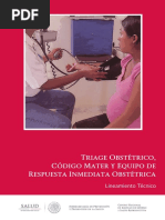 Triage Obstétrico Código Mater y Equipo de Respuesta Inmediata Obstétrica